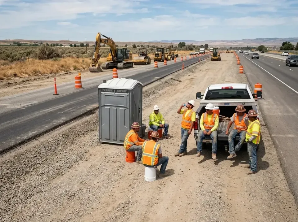 highway-road-construction-crew-007 — frequently asked questions, Porta Potty and Restroom Rentals in Orchard Homes, MT